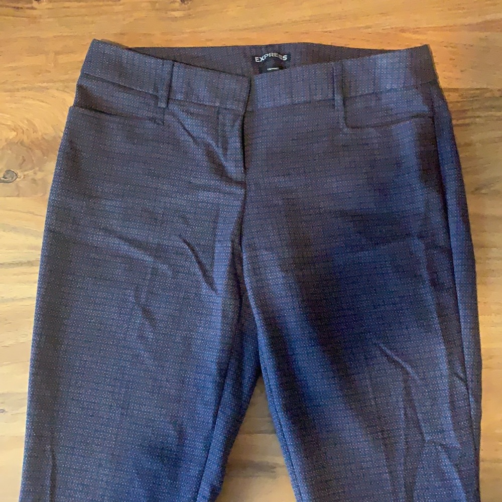 Express Columnist Wide Leg Patterned Pant